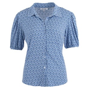 Z Blouse KM rondjes print - Blauw dessin
